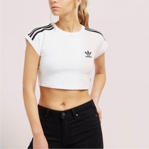 Adidas Urban Outfitters Cropped Tee, never worn & new with tags. Size XS